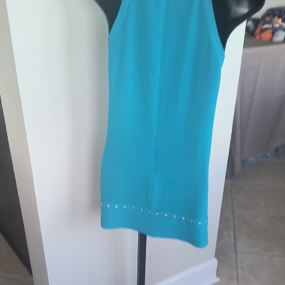 Michael Kors Teal Studded Top - Picture 4 of 6